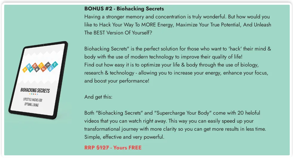 neurozoom 2 free bonuses